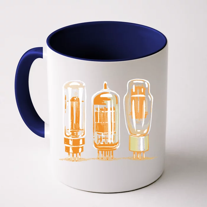 Throwback Style Stereo Amplifier Vacuum Tubes Front & Back Coffee Mug