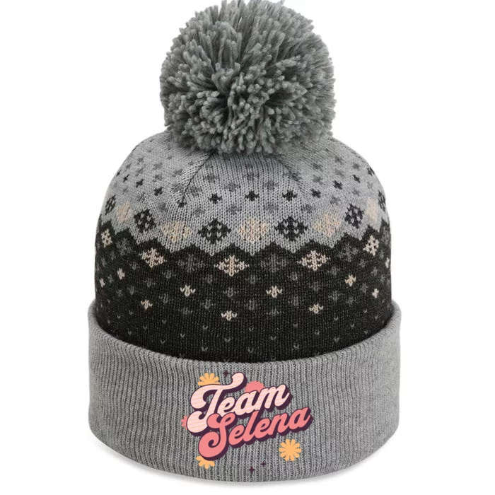 Team Selena Support Selena The Baniff Cuffed Pom Beanie