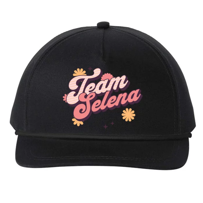 Team Selena Support Selena Snapback Five-Panel Rope Hat