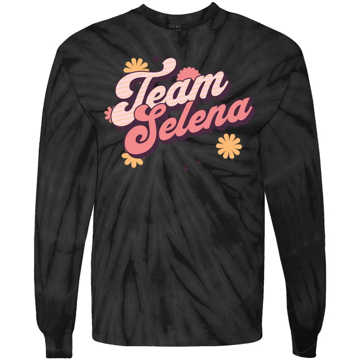 Team Selena Support Selena Tie-Dye Long Sleeve Shirt