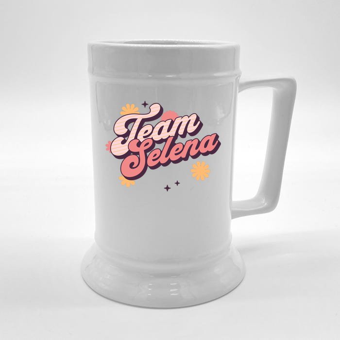 Team Selena Support Selena Front & Back Beer Stein