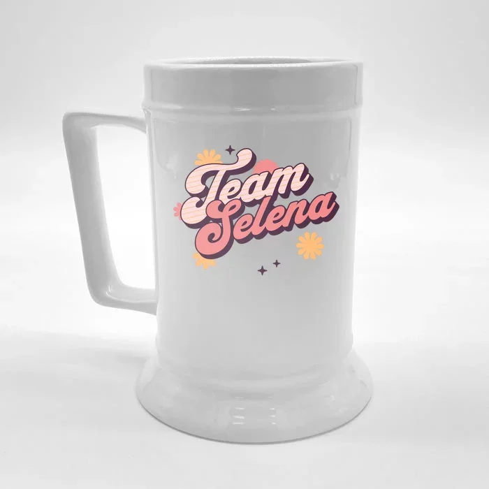 Team Selena Support Selena Front & Back Beer Stein