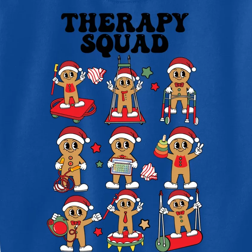 Therapy Squad Slp Ot Pt Team Christmas Gingerbread Xmas Gift Kids Sweatshirt