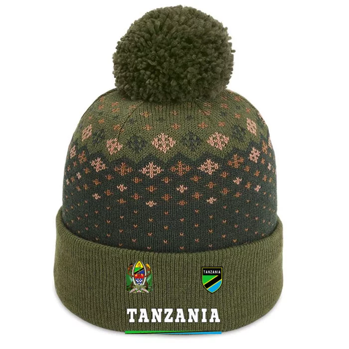 Tanzania Sport Soccer Jersey Flag Football The Baniff Cuffed Pom Beanie