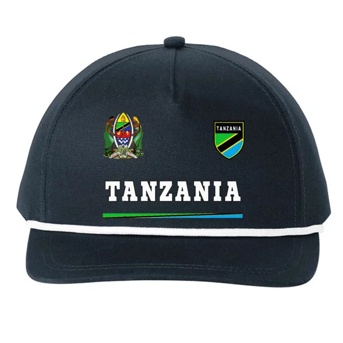 Tanzania Sport Soccer Jersey Flag Football Snapback Five-Panel Rope Hat