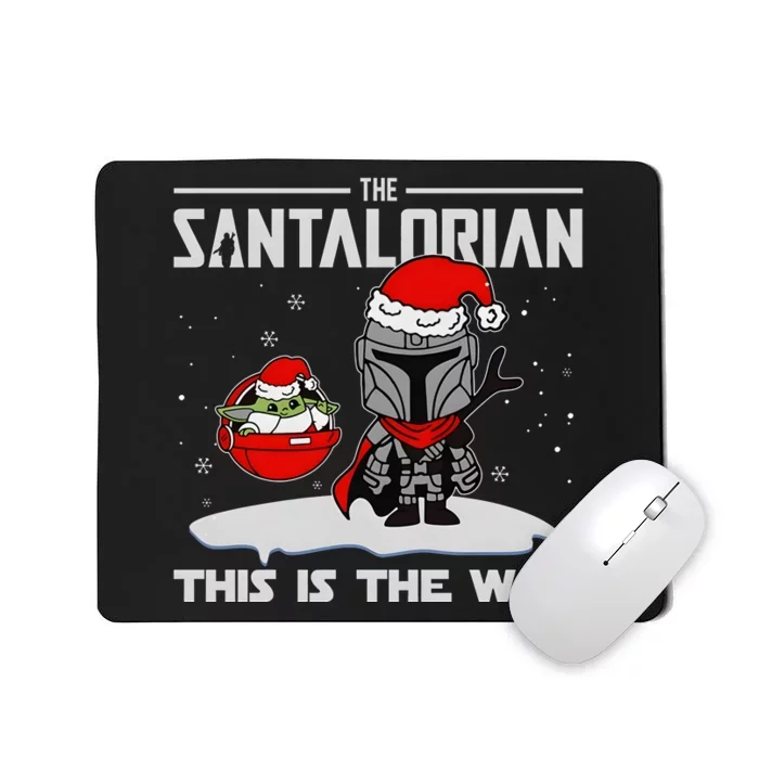 The Santalorian Star Christmas Wars Mousepad