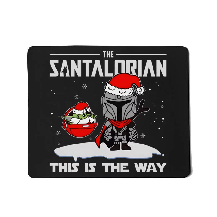 The Santalorian Star Christmas Wars Mousepad