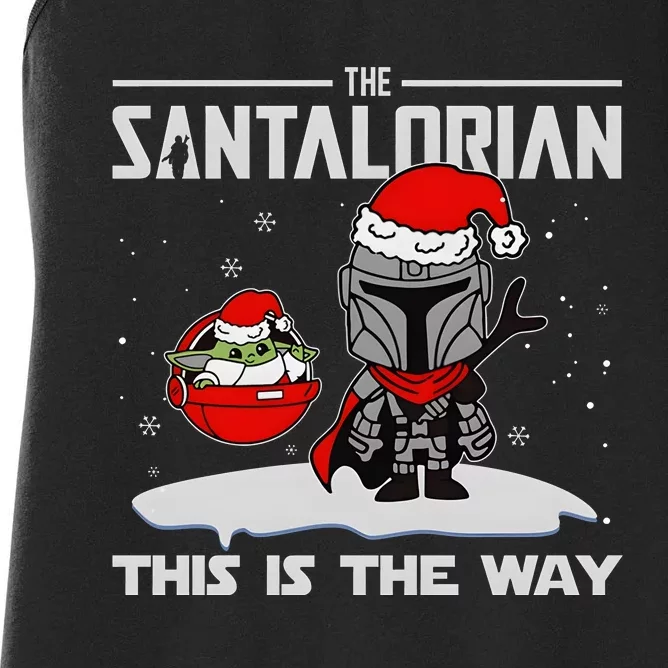 The Santalorian Star Christmas Wars Women's Racerback Tank