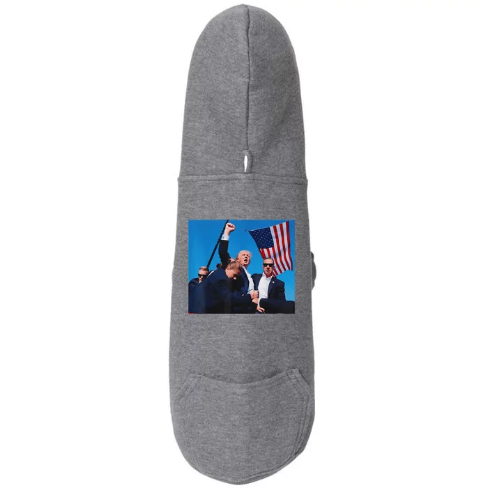 Trump Shot Shooter Trump Shooting Trump 2024 Make Me Doggie 3-End Fleece Hoodie