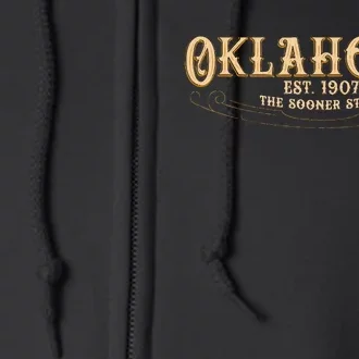 The Sooner State Oklahoma Full Zip Hoodie