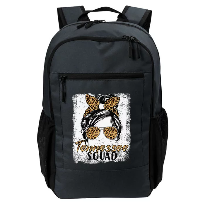 Tennessee Squad Summer Girl Trip 2024 Messy Bun Leopard Daily Commute Backpack