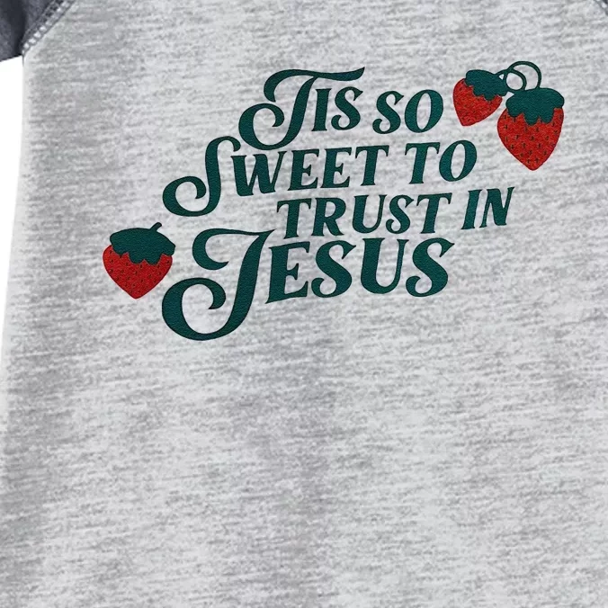 Tis So Sweet To Trust In Jesus Infant Baby Jersey Bodysuit