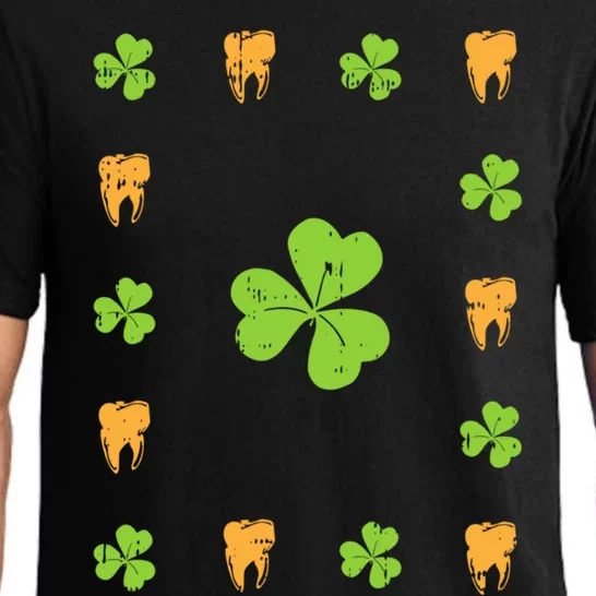 Tooth Shamrock St Patricks Day Dentist Dental Hygienist Meaningful Gift Pajama Set