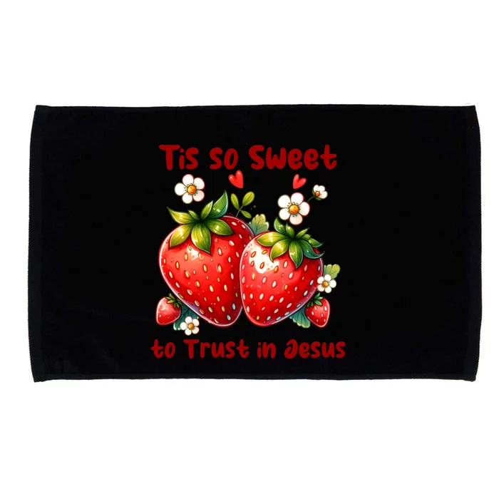 Tis So Sweet To Trust In Jesus Microfiber Hand Towel