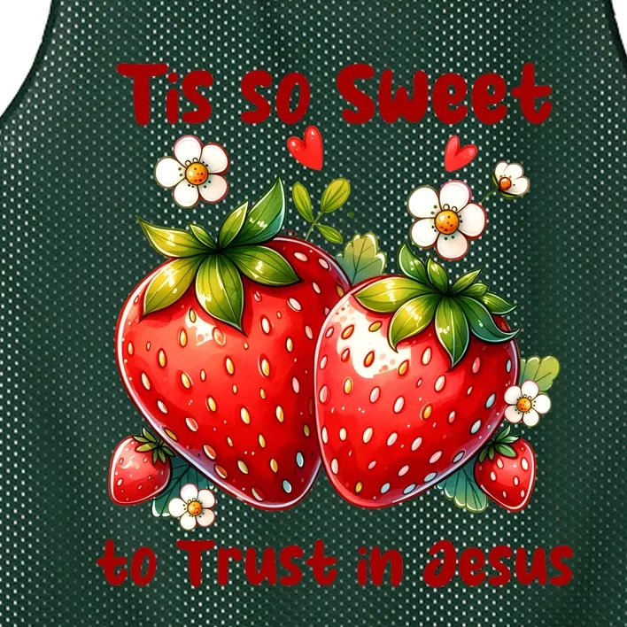 Tis So Sweet To Trust In Jesus Mesh Reversible Basketball Jersey Tank