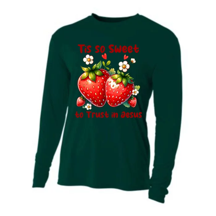 Tis So Sweet To Trust In Jesus Cooling Performance Long Sleeve Crew