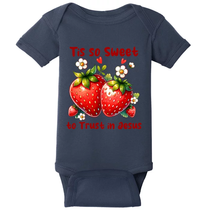 Tis So Sweet To Trust In Jesus Baby Bodysuit