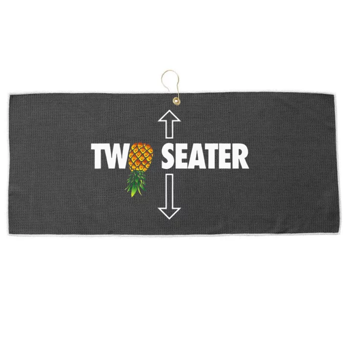 Two Seater Swinger Funny Upside Down Pineapple Swinger Large Microfiber Waffle Golf Towel