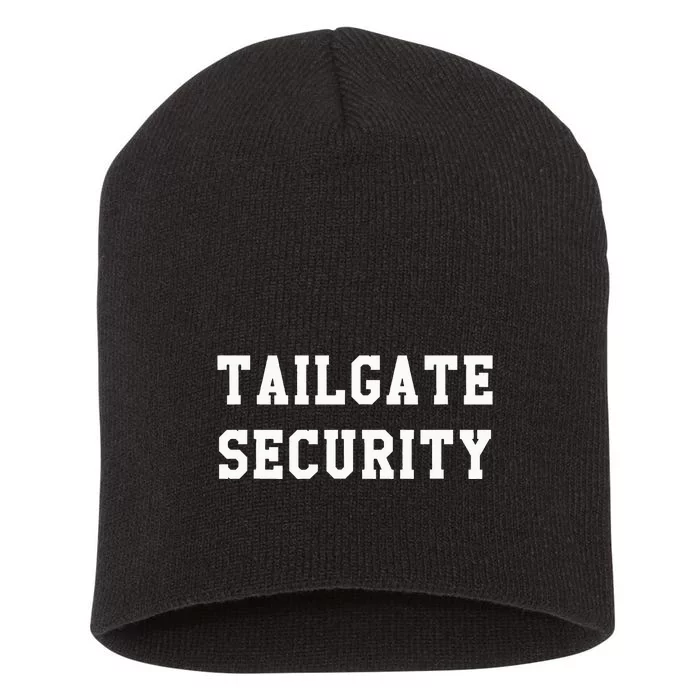 Tailgate Security Sport Party Gift Short Acrylic Beanie