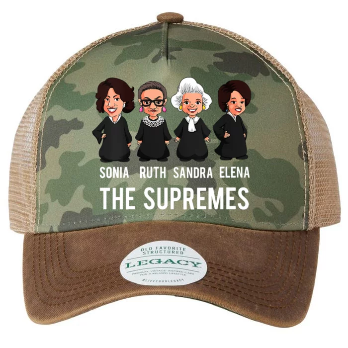 The Supremes Supreme Court Justices Rbg Funny Gift Legacy Tie Dye Trucker Hat