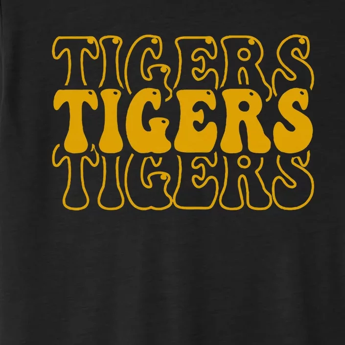 Tigers School Sports Fan Team Spirit Mascot Cute ChromaSoft Performance T-Shirt