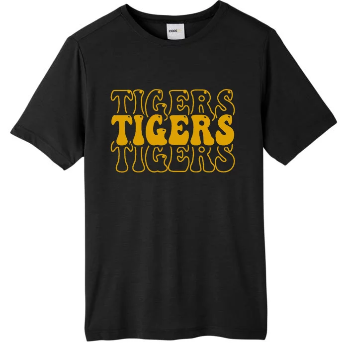 Tigers School Sports Fan Team Spirit Mascot Cute ChromaSoft Performance T-Shirt