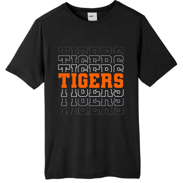 Tigers School Sports Name ChromaSoft Performance T-Shirt