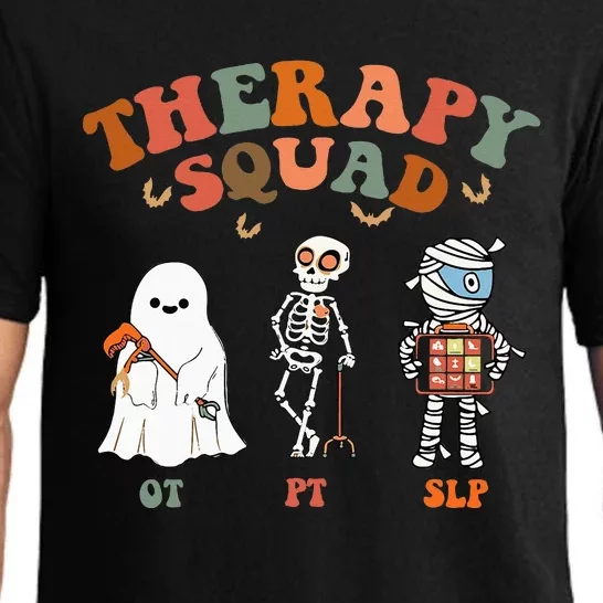 Therapy Squad Slp Ot Pt Team Halloween Funny Physical Pajama Set