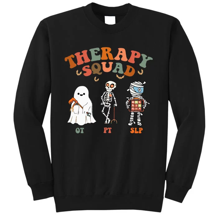 Therapy Squad Slp Ot Pt Team Halloween Funny Physical Tall Sweatshirt