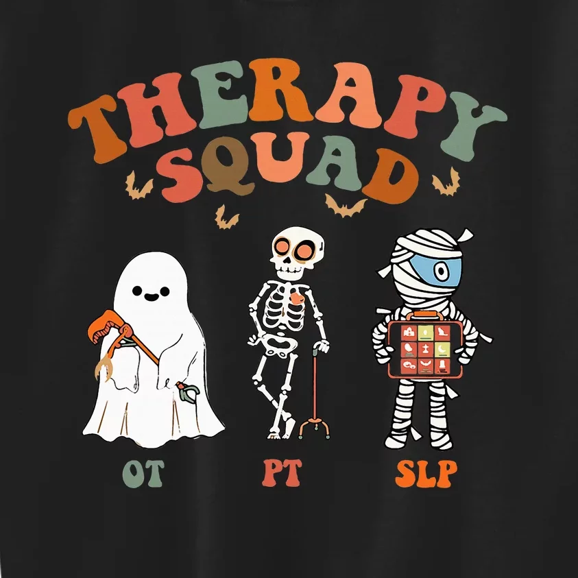 Therapy Squad Slp Ot Pt Team Halloween Funny Physical Kids Sweatshirt