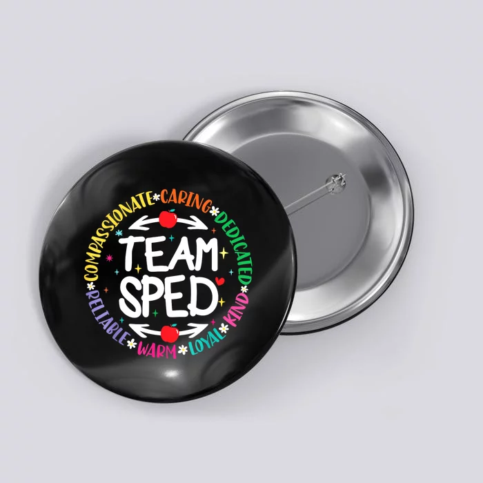 Team Sped Special Teacher Specialist School Caretaker Staff Button