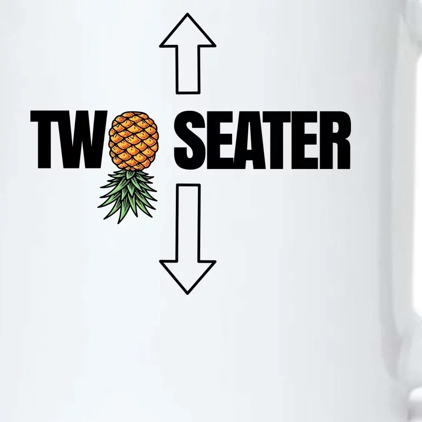 Two Seater Swinger Pineapple Funny Black Color Changing Mug