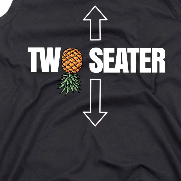 Two Seater Swinger Pineapple Funny Tank Top