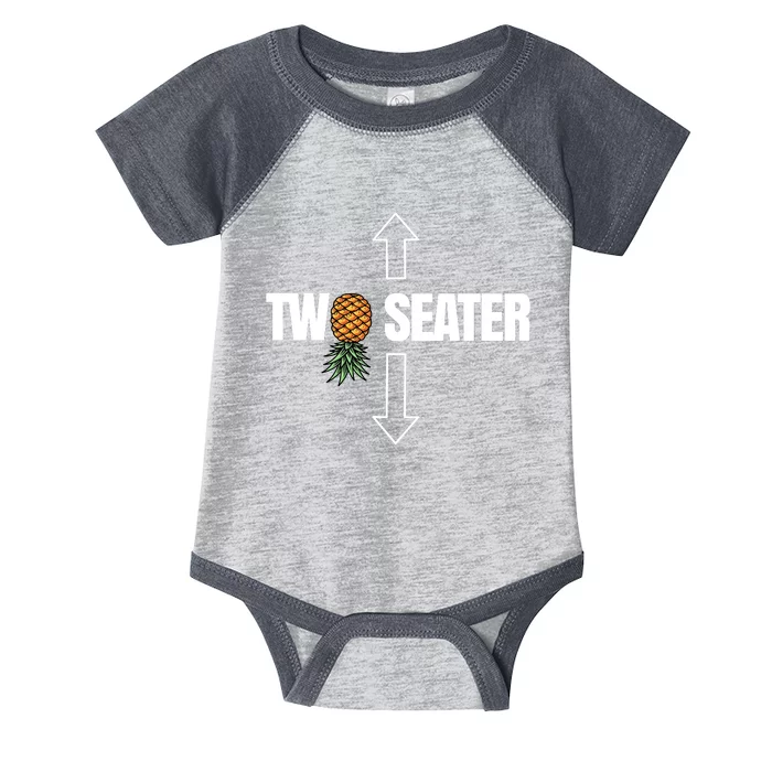 Two Seater Swinger Pineapple Funny Infant Baby Jersey Bodysuit