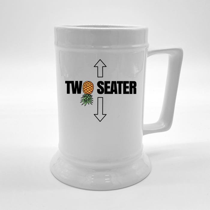 Two Seater Swinger Pineapple Funny Front & Back Beer Stein