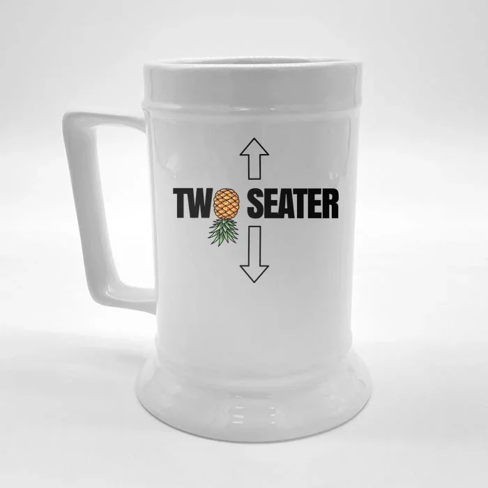 Two Seater Swinger Pineapple Funny Front & Back Beer Stein