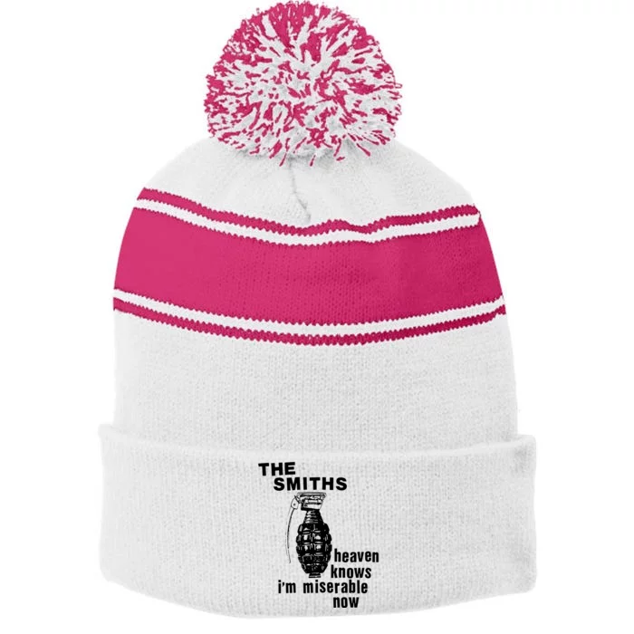 The Smiths Stripe Pom Pom Beanie