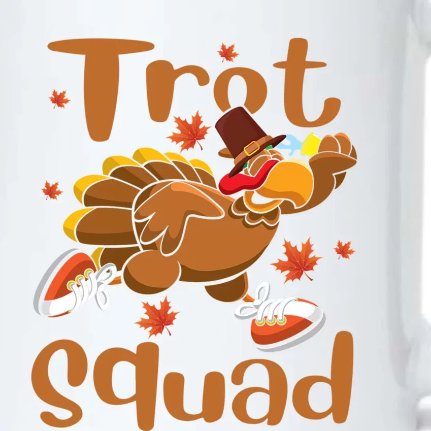 Trot Squad Thanksgiving Turkey Funny Running Turkey Lover Gift Black Color Changing Mug