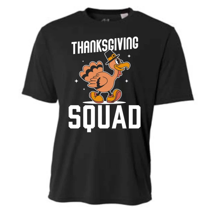 Thanksgiving Squad Turkeys Lover Cute Family Thanksgiving Funny Gift Cooling Performance Crew T-Shirt