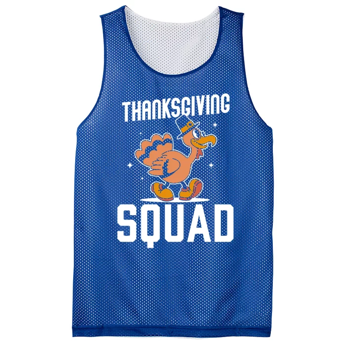 Thanksgiving Squad Turkeys Lover Cute Family Thanksgiving Funny Gift Mesh Reversible Basketball Jersey Tank