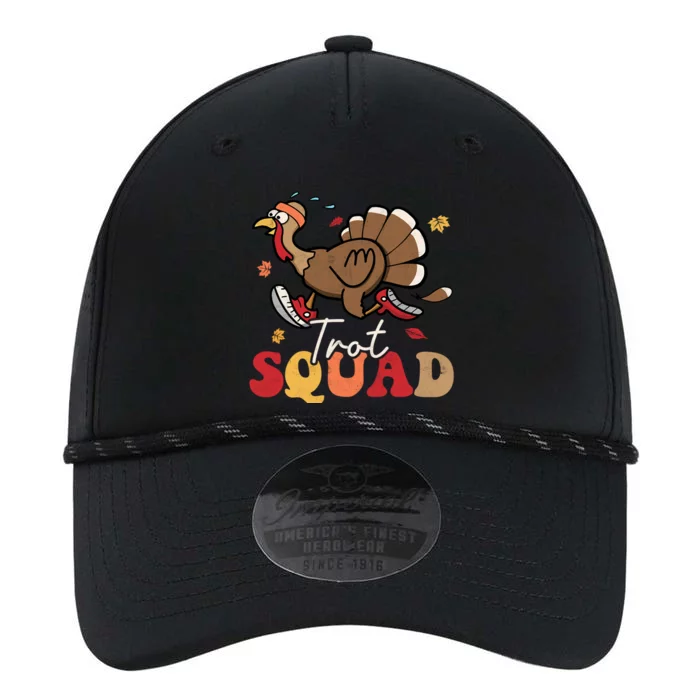 Trot Squad Turkey Autumn Fall Yall Thanksgiving Groovy Retro Gift Performance The Dyno Cap