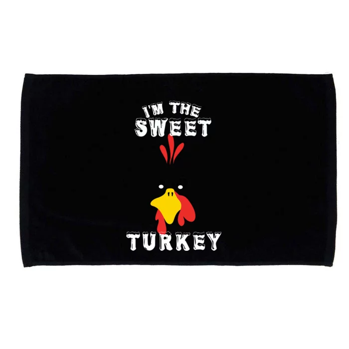 The Sweet Turkey Thanksgiving Funny Sweatshirt Graphic Print Unisex Microfiber Hand Towel