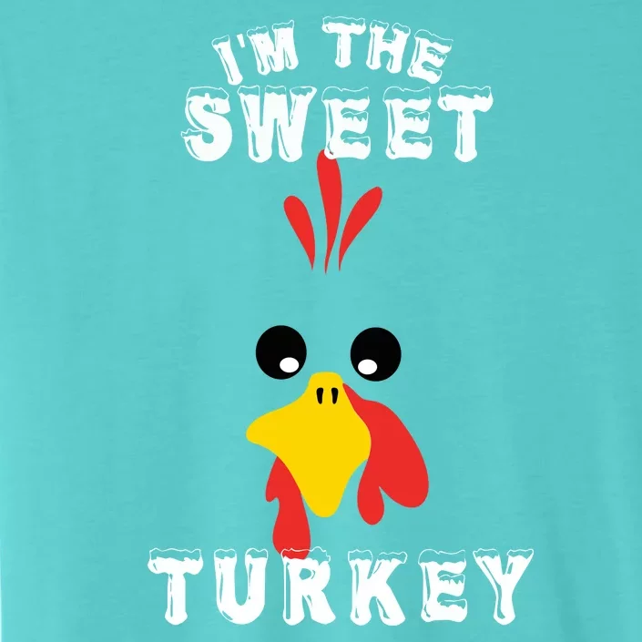 The Sweet Turkey Thanksgiving Funny Sweatshirt Graphic Print Unisex ChromaSoft Performance T-Shirt