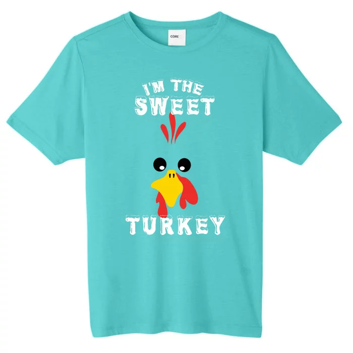 The Sweet Turkey Thanksgiving Funny Sweatshirt Graphic Print Unisex ChromaSoft Performance T-Shirt