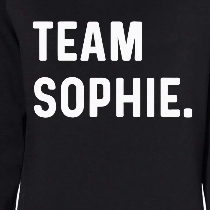 Team Sophie Womens California Wash Sweatshirt