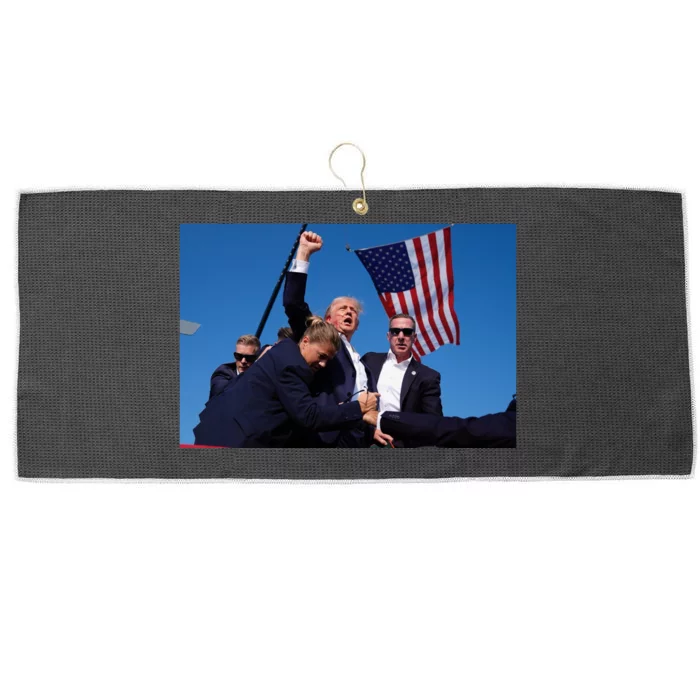 Trump Shot Trump Shooting Trump 2024 Large Microfiber Waffle Golf Towel