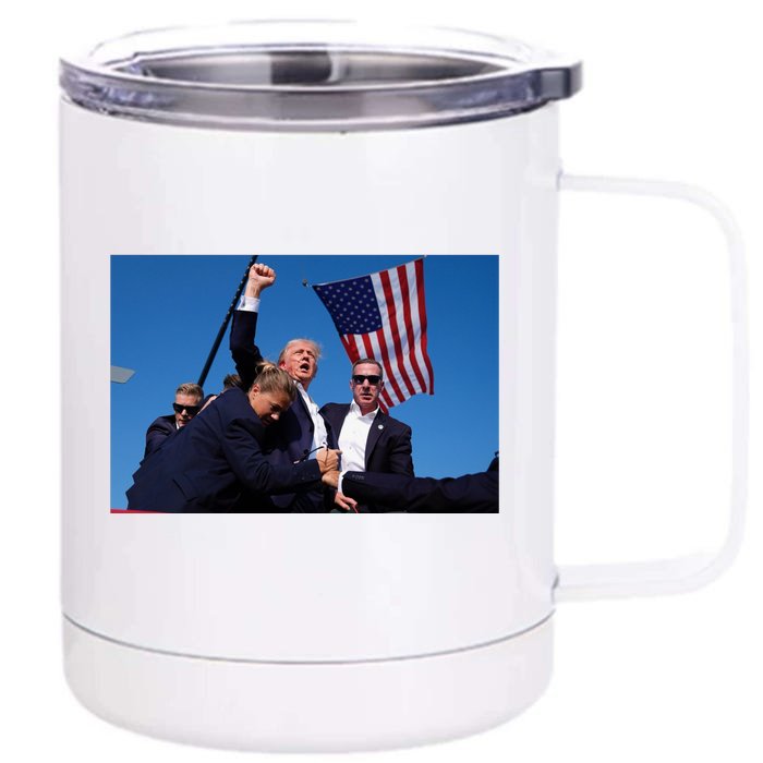 Trump Shot Trump Shooting Trump 2024 Front & Back 12oz Stainless Steel Tumbler Cup