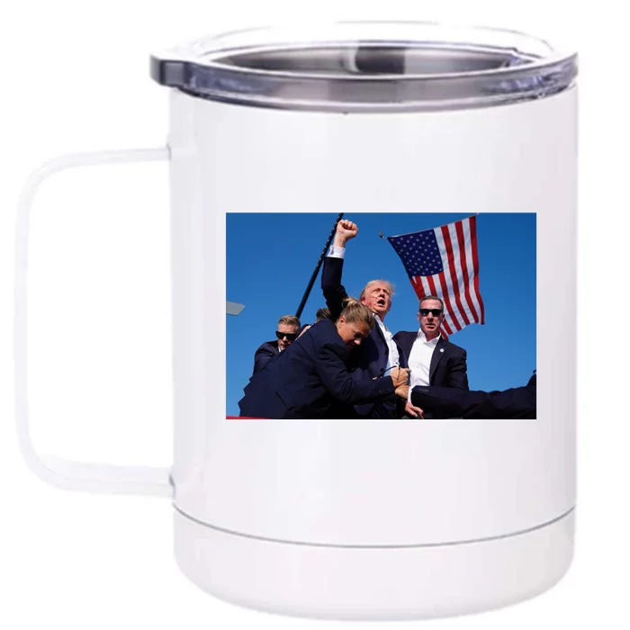 Trump Shot Trump Shooting Trump 2024 Front & Back 12oz Stainless Steel Tumbler Cup