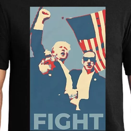 Trump Shot Trump Fight Pajama Set