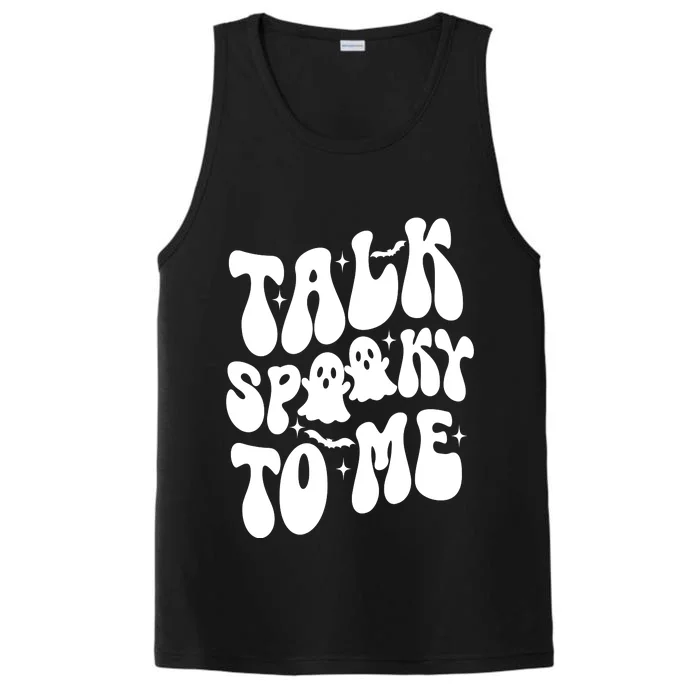 Take Spooky To Me Retro Groovy Halloween Performance Tank